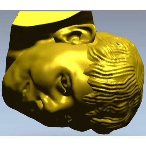 3D модель головы мальчика в формате STL для ЧПУ - Очаровашка