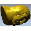 Очаровашка - 3D модель головы ребёнка для ЧПУ (STL)