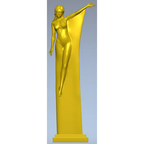 Нимфа в полёте - 3D модель STL для ЧПУ