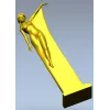 Нимфа в полёте - 3D модель STL для ЧПУ