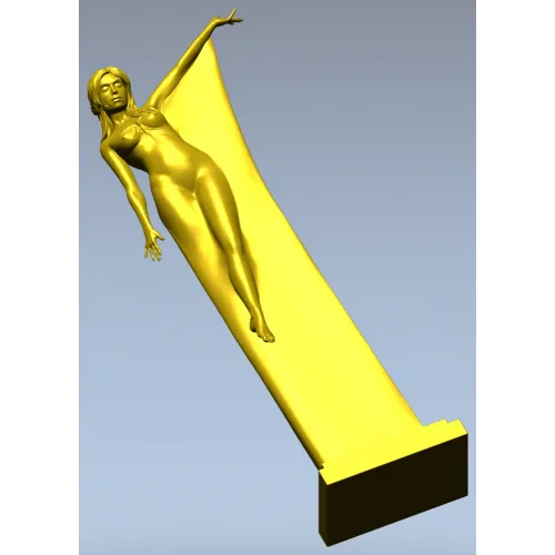 Нимфа в полёте - 3D модель STL для ЧПУ