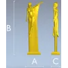 Нимфа в полёте - 3D модель STL для ЧПУ