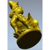 Пират в развевающемся плаще - 3D модель STL для ЧПУ