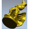 Пират в развевающемся плаще - 3D модель STL для ЧПУ