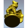 Пират в развевающемся плаще - 3D модель STL для ЧПУ