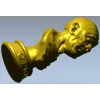 Пожилой мужчина - 3D модель для ЧПУ в формате STL