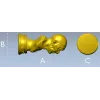 Пожилой мужчина - 3D модель для ЧПУ в формате STL