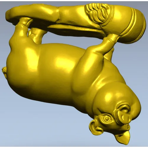 Поросёнок с бочонком - 3D модель STL для ЧПУ