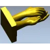 STL 3D Model of Touching Hands for CNC Milling