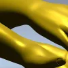 STL 3D Model of Touching Hands for CNC Milling