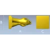 STL 3D Model of Touching Hands for CNC Milling