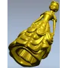 Принцесса в бальном платье - 3D модель (.stl) для ЧПУ