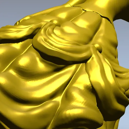 Принцесса в бальном платье - 3D модель (.stl) для ЧПУ