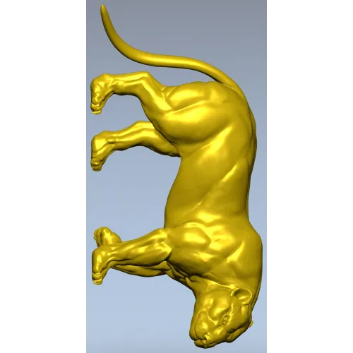 Пума - детализированная 3D модель STL для ЧПУ