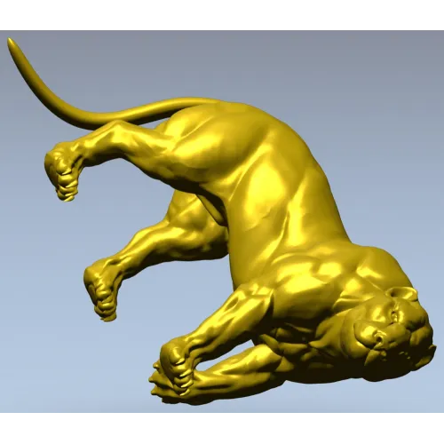 Пума - детализированная 3D модель STL для ЧПУ