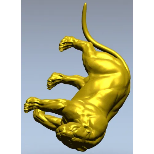 Пума - детализированная 3D модель STL для ЧПУ
