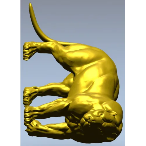 Пума - детализированная 3D модель STL для ЧПУ