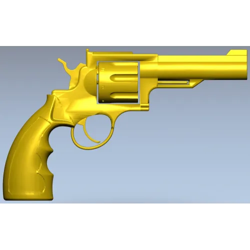 Стл модель револьвера - 3D файл для чпу