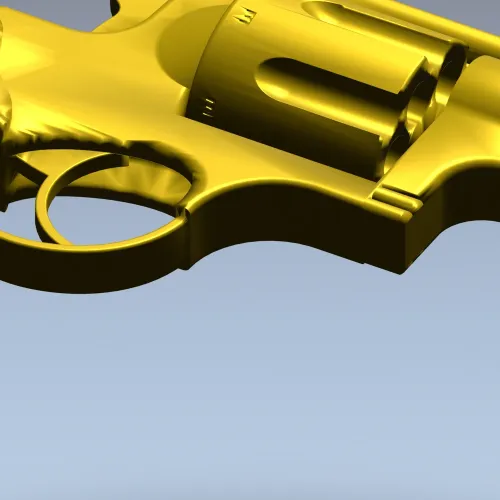 Стл модель револьвера - 3D файл для чпу
