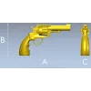 Стл модель револьвера - 3D файл для чпу
