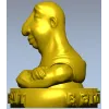 Весёлый карикатурный бюст - stl модель для ЧПУ
