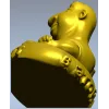 Весёлый карикатурный бюст - stl модель для ЧПУ
