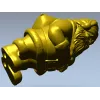 3D модель STL - Дремлющий Санта, декоративное навершие для ЧПУ
