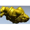 3D модель STL - Дремлющий Санта, декоративное навершие для ЧПУ