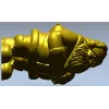 3D модель STL - Дремлющий Санта, декоративное навершие для ЧПУ