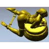 Эротическая скульптура женщины на подушке - 3D модель STL для ЧПУ