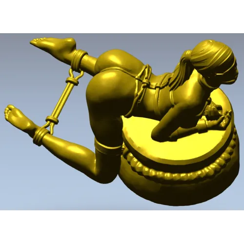 Эротическая скульптура женщины на подушке - 3D модель STL для ЧПУ