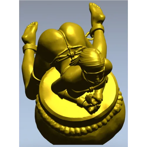 Эротическая скульптура женщины на подушке - 3D модель STL для ЧПУ