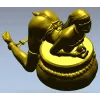 Эротическая скульптура женщины на подушке - 3D модель STL для ЧПУ