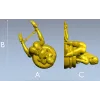 Эротическая скульптура женщины на подушке - 3D модель STL для ЧПУ