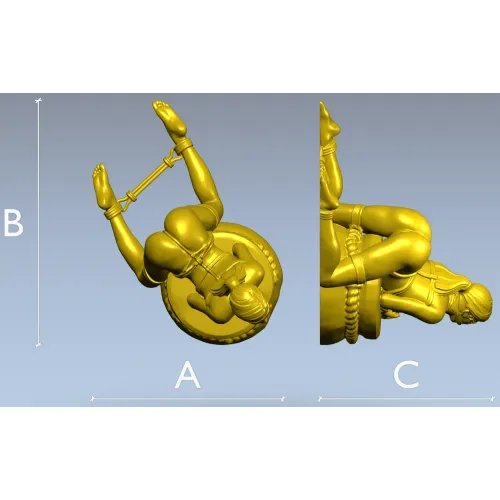 Эротическая скульптура женщины на подушке - 3D модель STL для ЧПУ