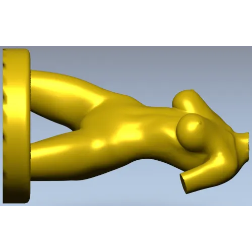 3D модель торса женщины в формате STL для ЧПУ