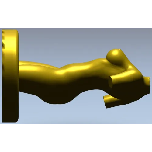 3D модель торса женщины в формате STL для ЧПУ