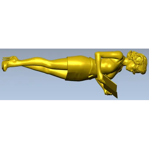 Преподавательница с книгой - 3D модель (STL) для ЧПУ