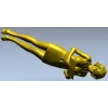 Преподавательница с книгой - 3D модель (STL) для ЧПУ