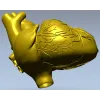 3D модель анатомического сердца в формате STL для ЧПУ