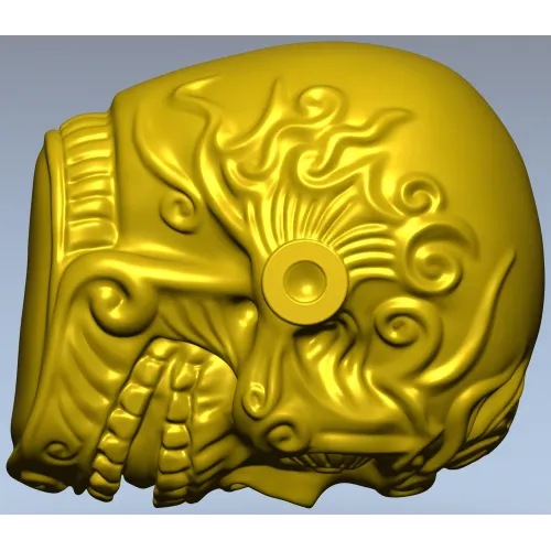 3D модель декоративного черепа для ЧПУ в формате STL