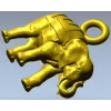 Слон-амулет в формате STL для ЧПУ - детализированная 3D модель