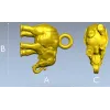 Слон-амулет в формате STL для ЧПУ - детализированная 3D модель