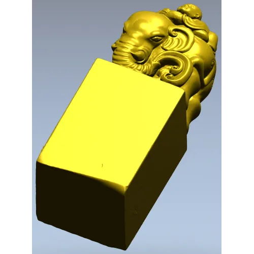 Счастливый слон с Буддой - 3D модель STL для ЧПУ