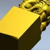 Счастливый слон с Буддой - 3D модель STL для ЧПУ