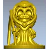 Whimsical Grim Reaper STL Model for CNC