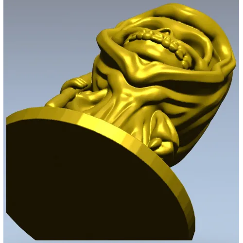 Whimsical Grim Reaper STL Model for CNC