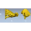 3D модель собаки с щенками в формате STL для ЧПУ