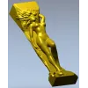 3D модель STL - Нимфа для фрезерной резьбы на ЧПУ