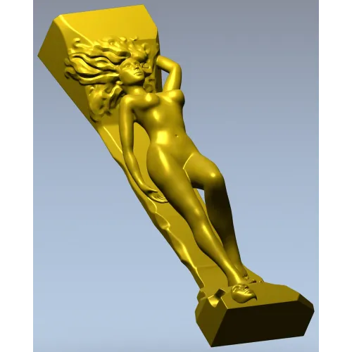 3D модель STL - Нимфа для фрезерной резьбы на ЧПУ